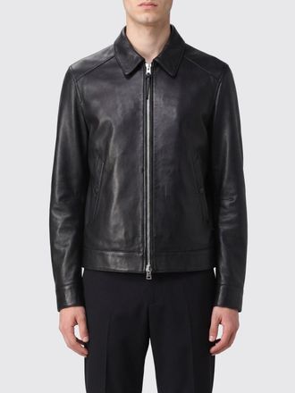 Tom Ford Giacca a camicia in pelle di agnello liscia con chiusura a zip