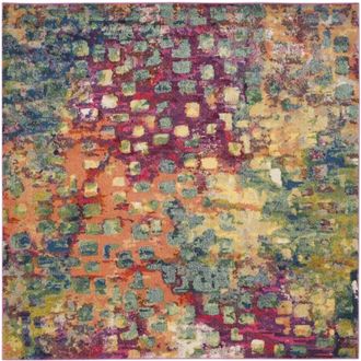 Safavieh Alfombra rosa/multicolore 152 x 152 cm
