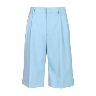 Tagliatore Wide leg Bermuda Shorts - female - Tagliatore - Bermudas - Blue - 2XS - Shorts