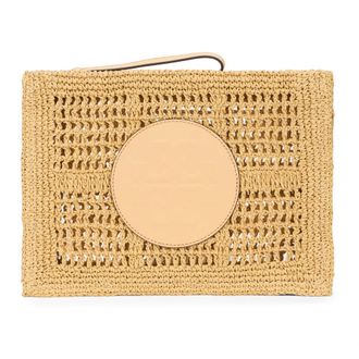 Tory Burch Tory Burch, Clutches, female, Beige, Size: ONE SIZE Ella Crochet Pouch