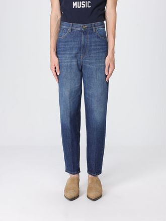 Dondup Jeans wide leg Bessie a vita media in denim di cotone