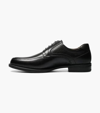 Florsheim Mens Florsheim Midtown 12136-001 Oxford Black Moc Toe Dress Shoes RHS6723