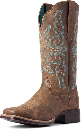 Ariat Womens Primera StretchFit Western Boots in Vintage Bomber, B Medium Width, Size 3.5, by Ariat