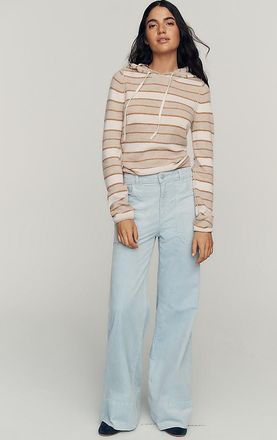 Pilcro Rylan Corduroy High Rise Flare Jeans