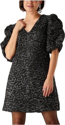 Y.A.S Zwarte Party Mini Jurk - Dames - Korte kleedjes - Zwart - M - Kleedjes