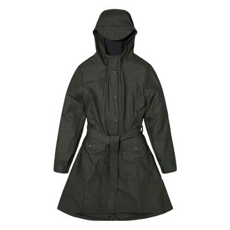 Rains Rain Jackets, female, Green, Size: M Green Jackets