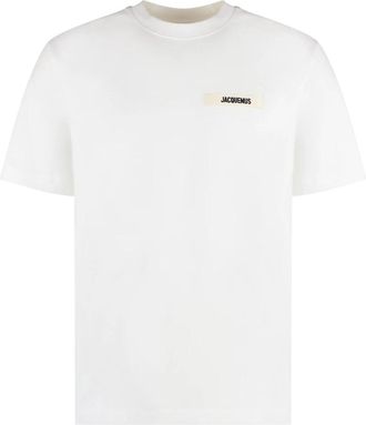 Jacquemus Le T-Shirt Gros Grain - Heren - T-shirts - Wit - 2XL - Katoen - Tops