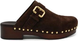 Chlo&eacute; Schoenen, Dames, Bruin, 37 EU, Leer, Mules