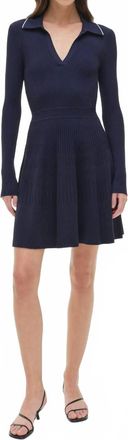 SIMKHAI Alcott Knit Mini Dress In Midnight