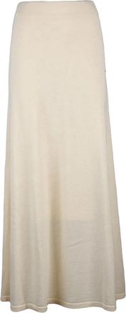 Suncoo Long Knit Skirt With Fluid Fit And Elastic Waistband
