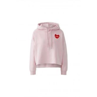 Oui Sweatshirt - Dames - Hoodies - Paars - XS - Katoen - Hoodies & sweatvesten