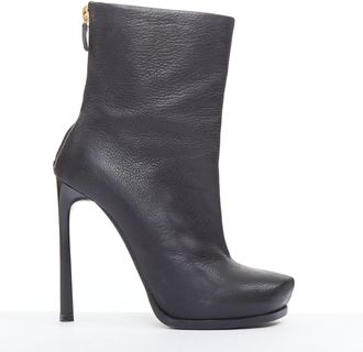 Lanvin Leather Stiletto Ankle Boots