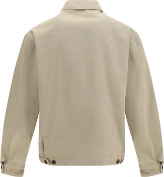 Prada Mens Denim Blouson Jacket Sand Cotton