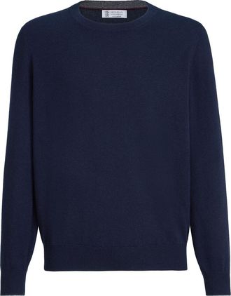 Brunello Cucinelli Cashmere sweater in Navy Blue at Nordstrom, Size 62 It
