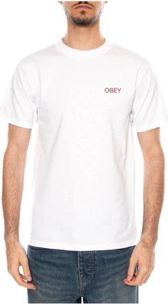 Obey Nouveau Angel T-shirt - Heren - T-shirts - Wit - M - Katoen - Tops