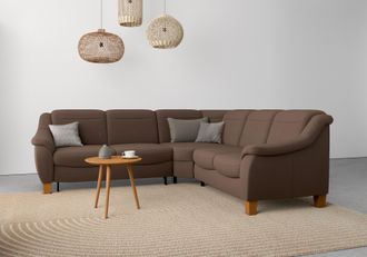 HOME AFFAIRE Ecksofa »Caldera L-Form« Federkern, wahlweise mit Kopfteilverstellung, Bettfunktion, Bettkasten