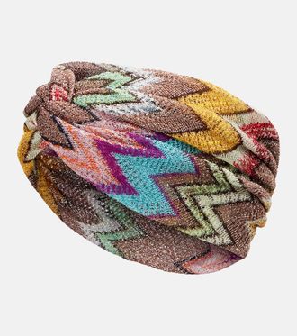Missoni Zigzag lam&eacute; headband
