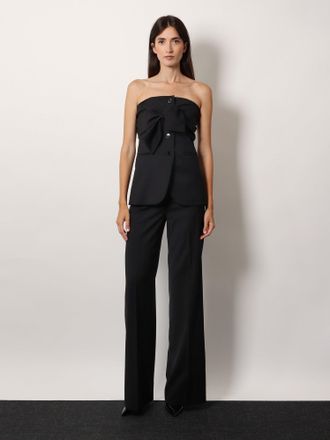 Max Mara Womens Fernet Virgin Wool Trousers Black