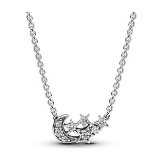 Pandora Sparkling Moon & Star Collier Necklace