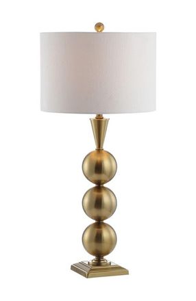 Jonathan Y Designs Mackenzie 33 Metal LED Table Lamp, Brass in Brass Gold at Nordstrom