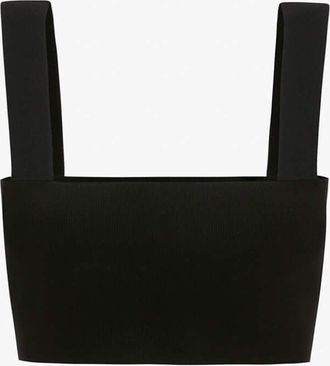 Victoria Beckham Strap Bandeau Top In Black 12