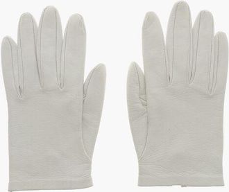 The Row Solid-Color Leather Gloves size S