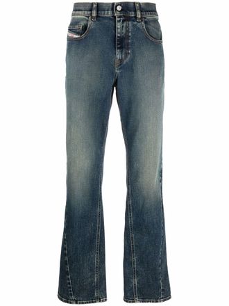 Diesel straight-cut jeans - men - Cotton/Spandex/Elastane - 33/32 - Blue