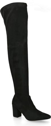 Steve Madden Womens Suede Crosswalk Black Boots - Size UK 4