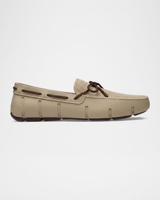 Swims Men & apos;s Braided Lace Mesh Loafers