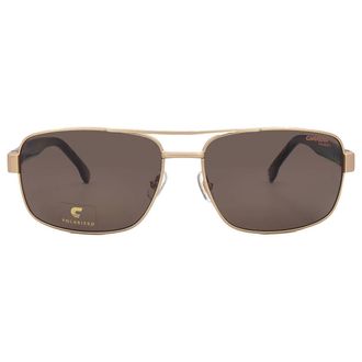 Carrera Polarized Bronze Rectangular Mens Sunglasses CARRERA 8063/S 0AOZ/SP 60