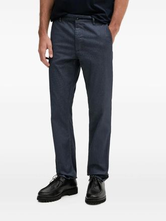 BOSS strech-cotton trousers - men - Polyester/Elastane/Cotton/Cotton - 34/34 - Blue