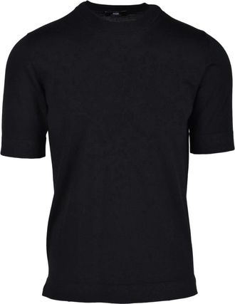 Alpha Studio Merino Wol Gebreide Trui - Heren - T-shirts - Zwart - 2XL - Wol - Tops