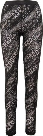 Dsquared2 Slim-fit Broeken - Dames - Leggings - Zwart - M - Katoen - Broeken
