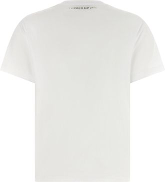 Max Mara Logo-Laminated Cotton T-Shirt - White