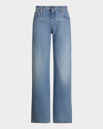 Ralph Lauren Collection Mercer Relaxed Wide-Leg Jeans