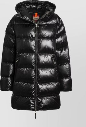 Parajumpers shiny quilted down jacket with drawstring hood