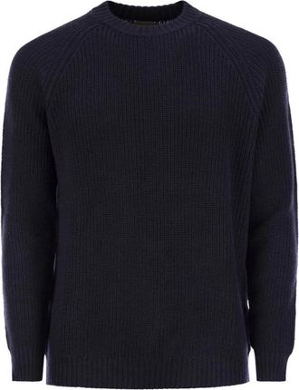Rakk&igrave; Rebel Crewneck Sweater - Heren - Ronde hals truien - Blauw - L - Wol - Truien & Vesten