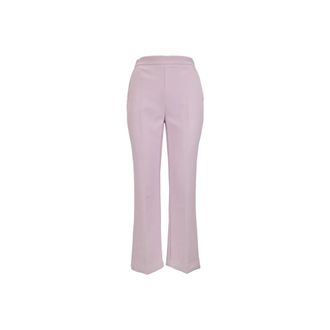 Elisabetta Franchi Cropped Broeken - Dames - Vrijetijds broeken - Roze - M - Polyester - Broeken