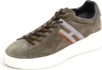 Hogan H580 Allacciato H Slash - Heren - Sneakers - Grijs - 44 EU - Leer - Schoenen