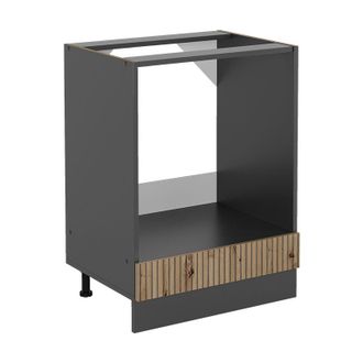 Vicco Armario Para Horno Empotrado R-line, Roble Artesanal, 60 Cm, Et M&aacute;rmol