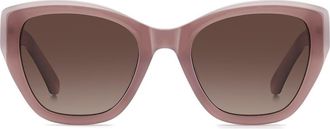 Kate Spade New York yolanda 51mm gradient cat eye sunglasses in Brown/brown at Nordstrom