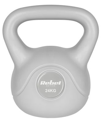 OEM Kettlebell Rebel Active Rba-2322g-24 Bituminoso 24 Kg Grigio (5901890122092)