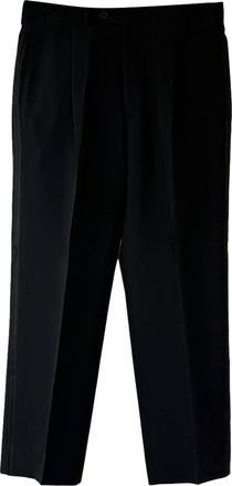 Giorgio Armani Tuxedo Jacket and Trousers in Black Wool/Cotton