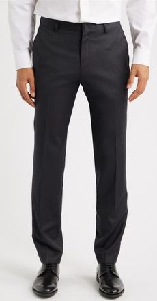 BOSS Genius Slim Fit Wool Suit Pants in Dark Grey at Nordstrom, Size 32