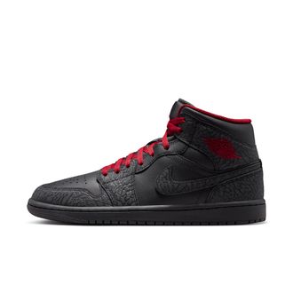 Nike Jordan Mens Air Jordan 1 Mid SE Shoes in Black | IX3527-010