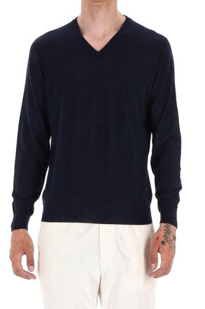 Drumohr Super 140s Wool V-Neck Sweater