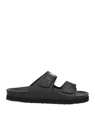 リゾートにも★PALM ANGELS Palm Heels 38 レザー サンダル Sandals - Palm Angels - Black/White - Leather