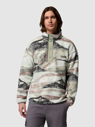 Columbia Helvetia II Printed Half Snap Fleece Pullover gr&uuml;n