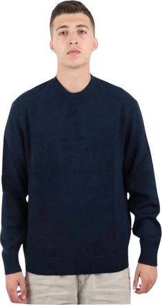 A|X Armani Exchange Blauwe Crew Neck Sweatshirt - Heren - Ronde hals truien - Blauw - S - Katoen - Truien & Vesten