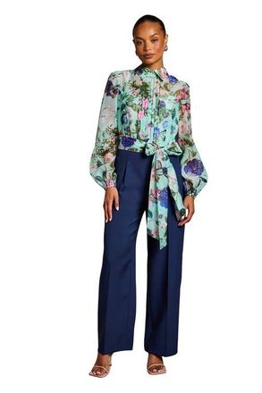 Coast Petite Pintuck Detail Wide Leg Jumpsuit in Sage at Nordstrom, Size 0P